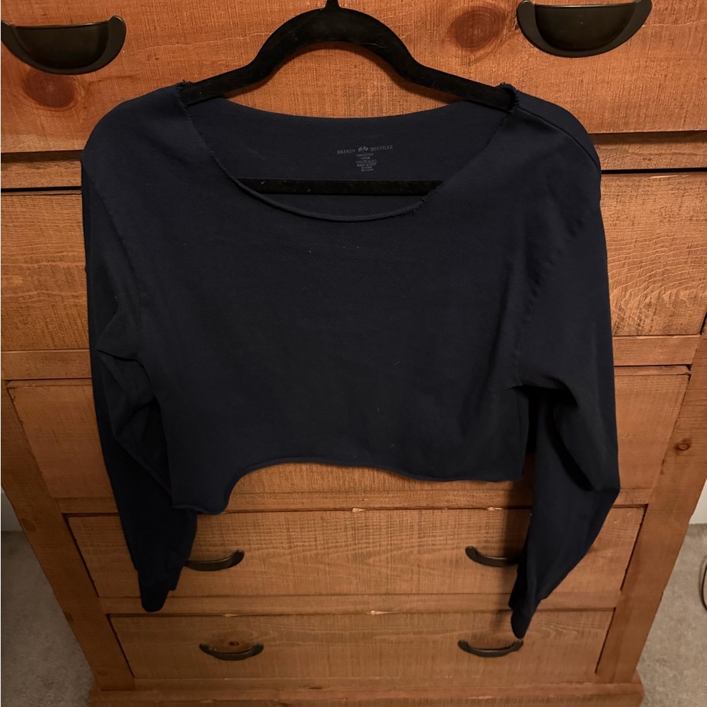 Brandy Melville Blue Women's Crop Top